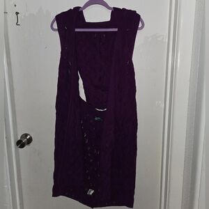 Elhoffer Design Elven Hooded Vest - Purple